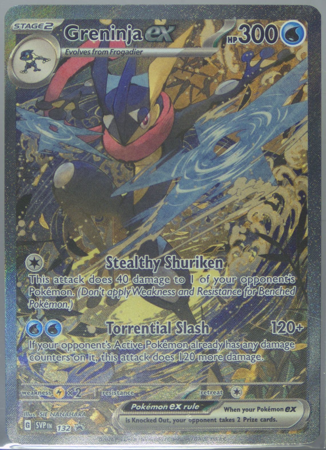 Greninja EX Shrouded Fable Special Illustration Collection (132) 2024 Pokemon Svp EN-SV Black Star Promo