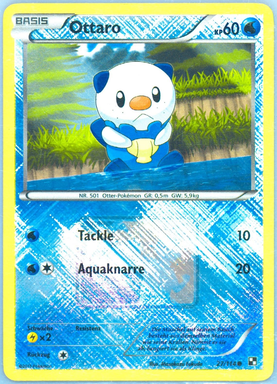 Ottaro-Holo Crosshatch-2011 Pokemon League-German (27) 2011 Pokemon Black & White