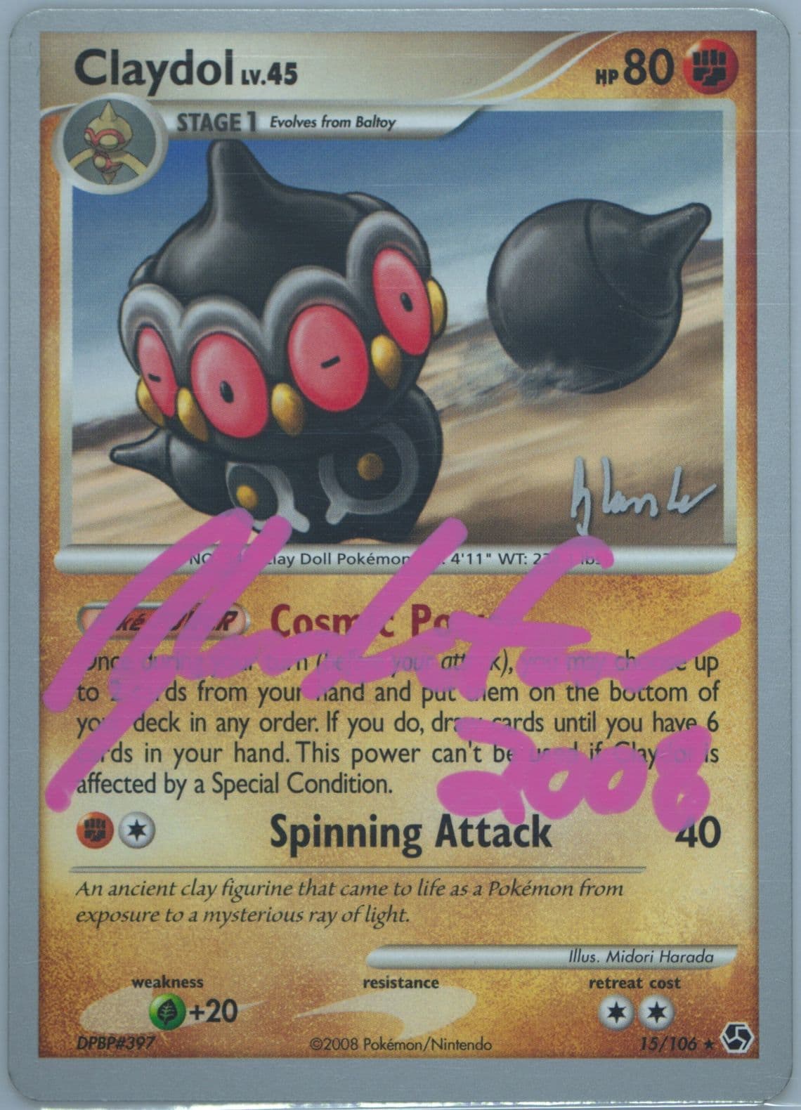 Claydol Empotech (15) 2008 Pokemon World Championships Promo