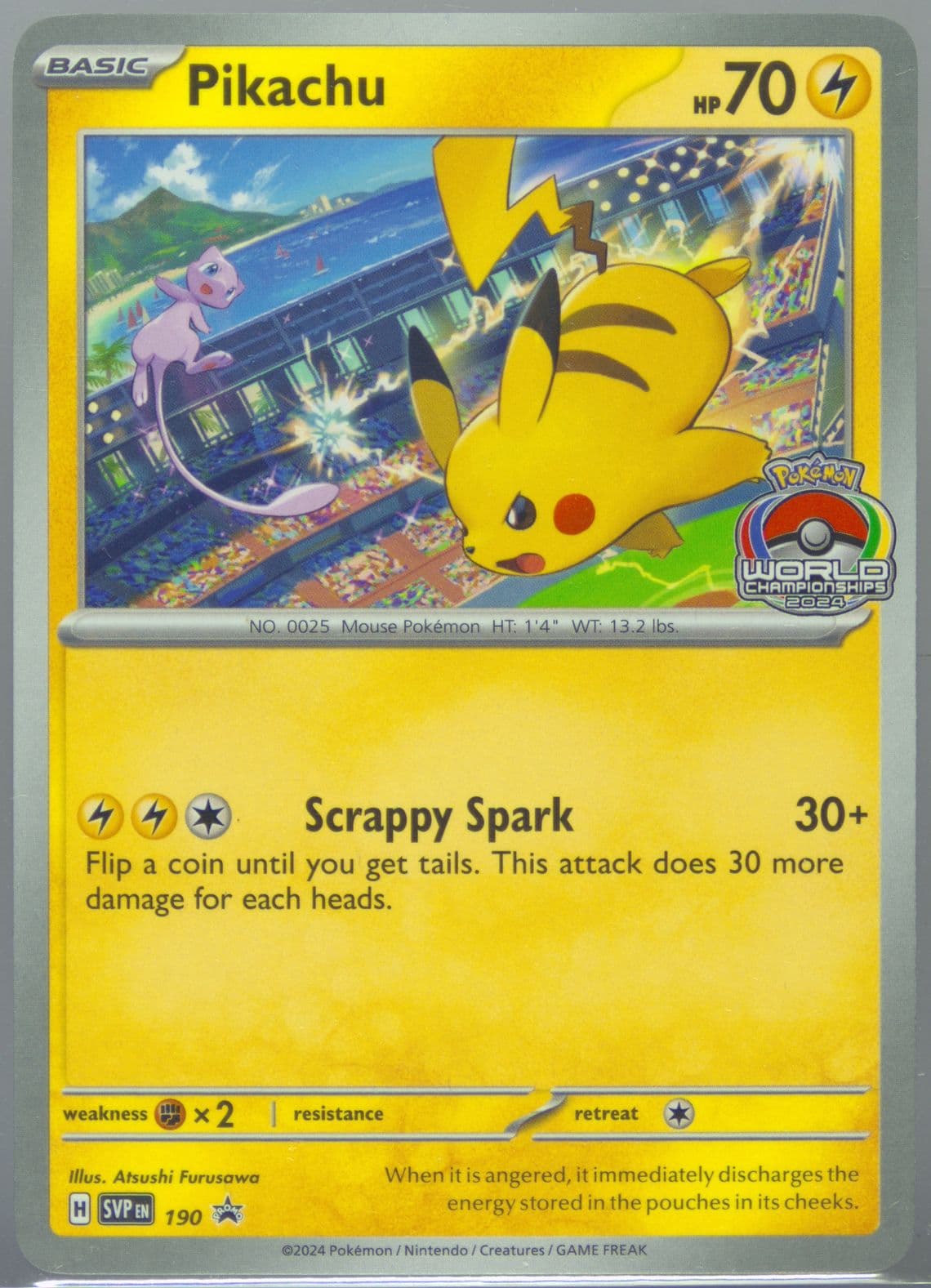 Pikachu World Championships (190) 2024 Pokemon Svp EN-SV Black Star Promo