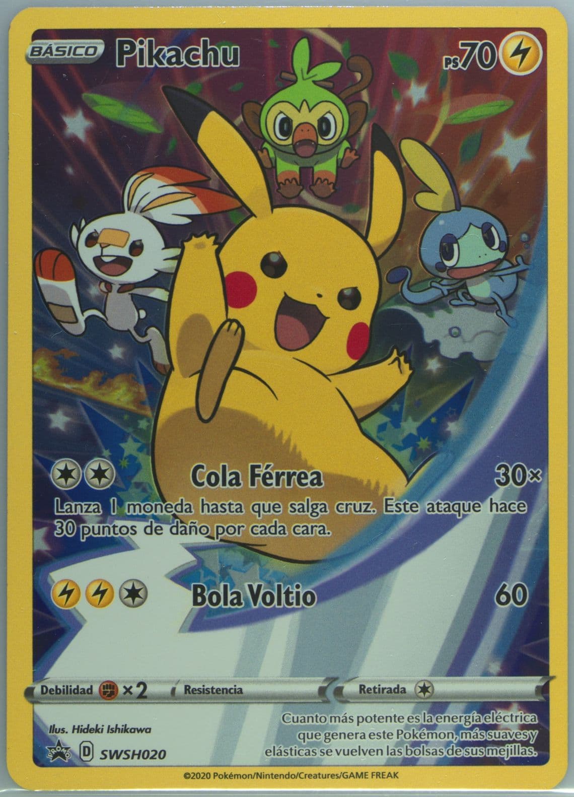 Full Art/Pikachu Figure Collection-Spanish (020) 2020 Pokemon Swsh Black Star Promo