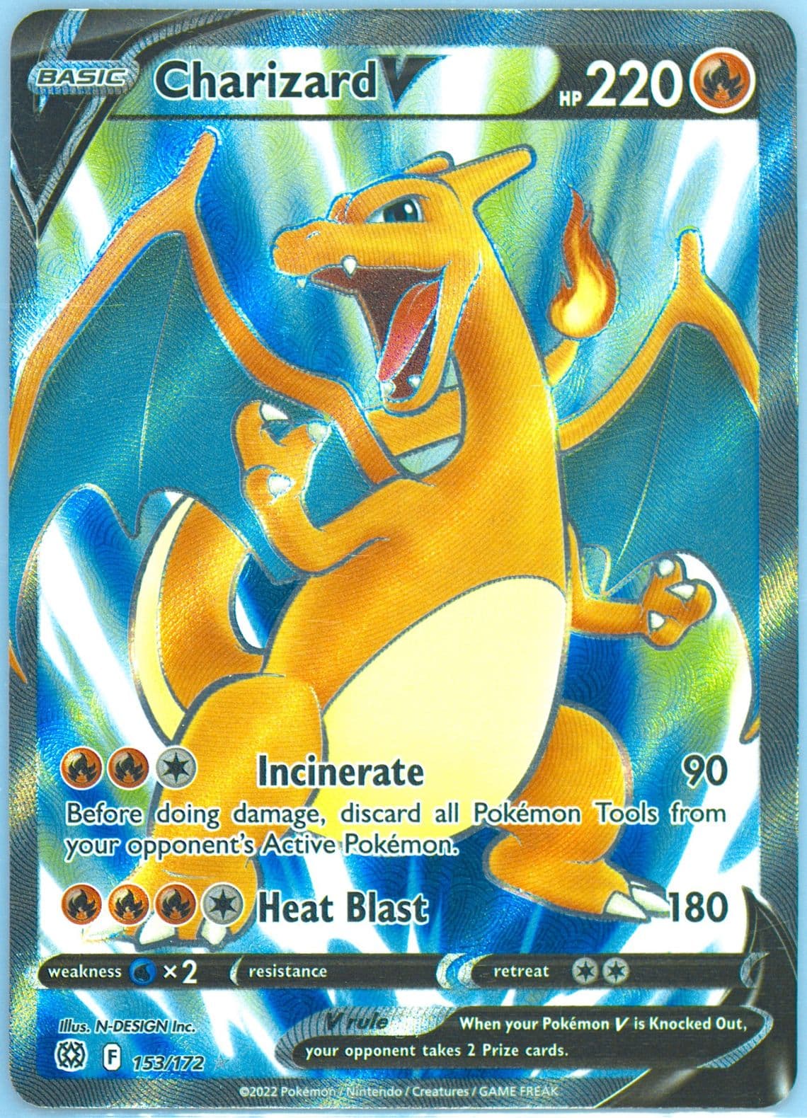 Full Art/Charizard V Inverted Back (153) 2022 Pokemon Sword & Shield Brilliant Stars