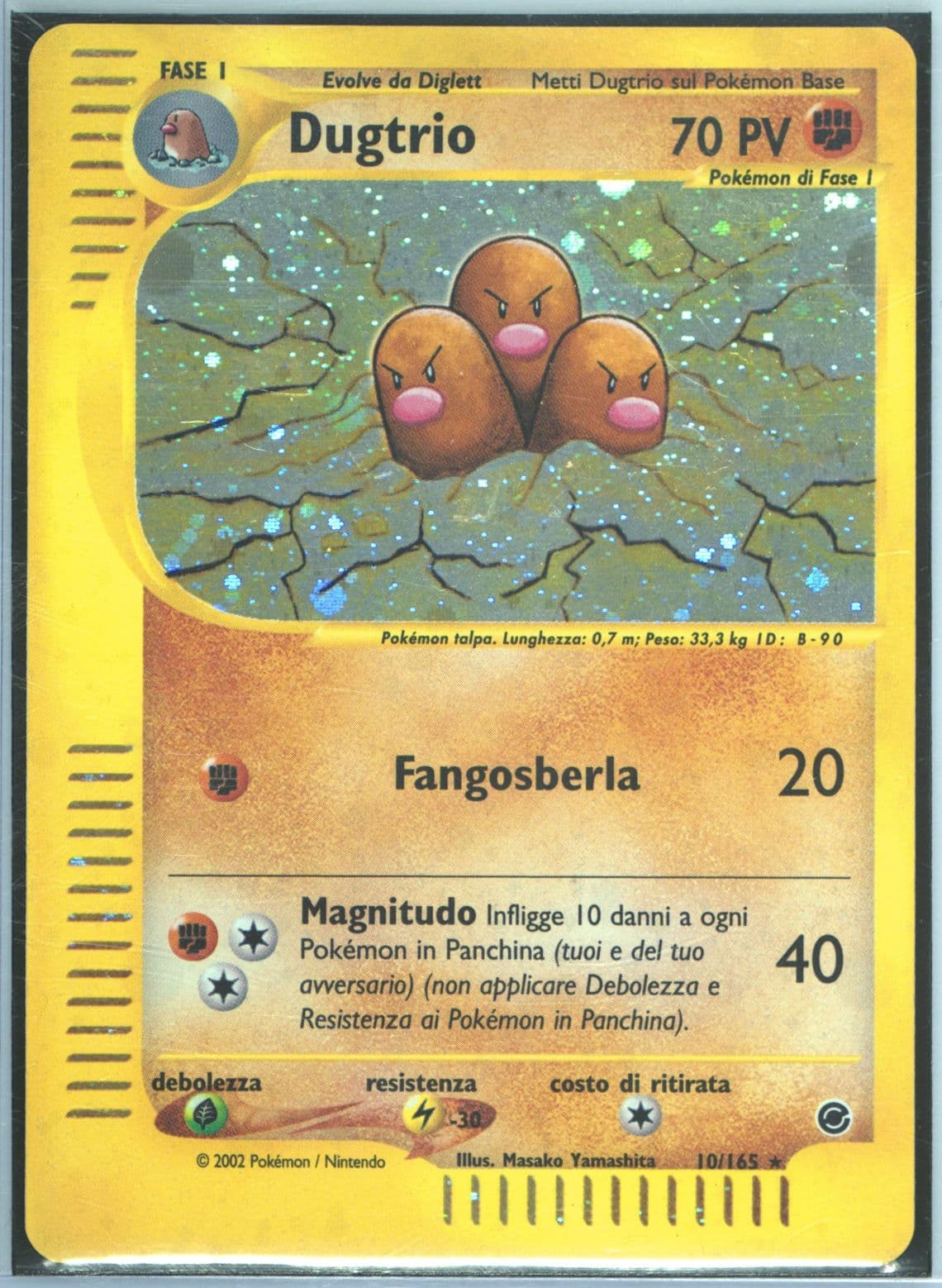 Dugtrio-Holo Italian (10) 2002 Pokemon Expedition