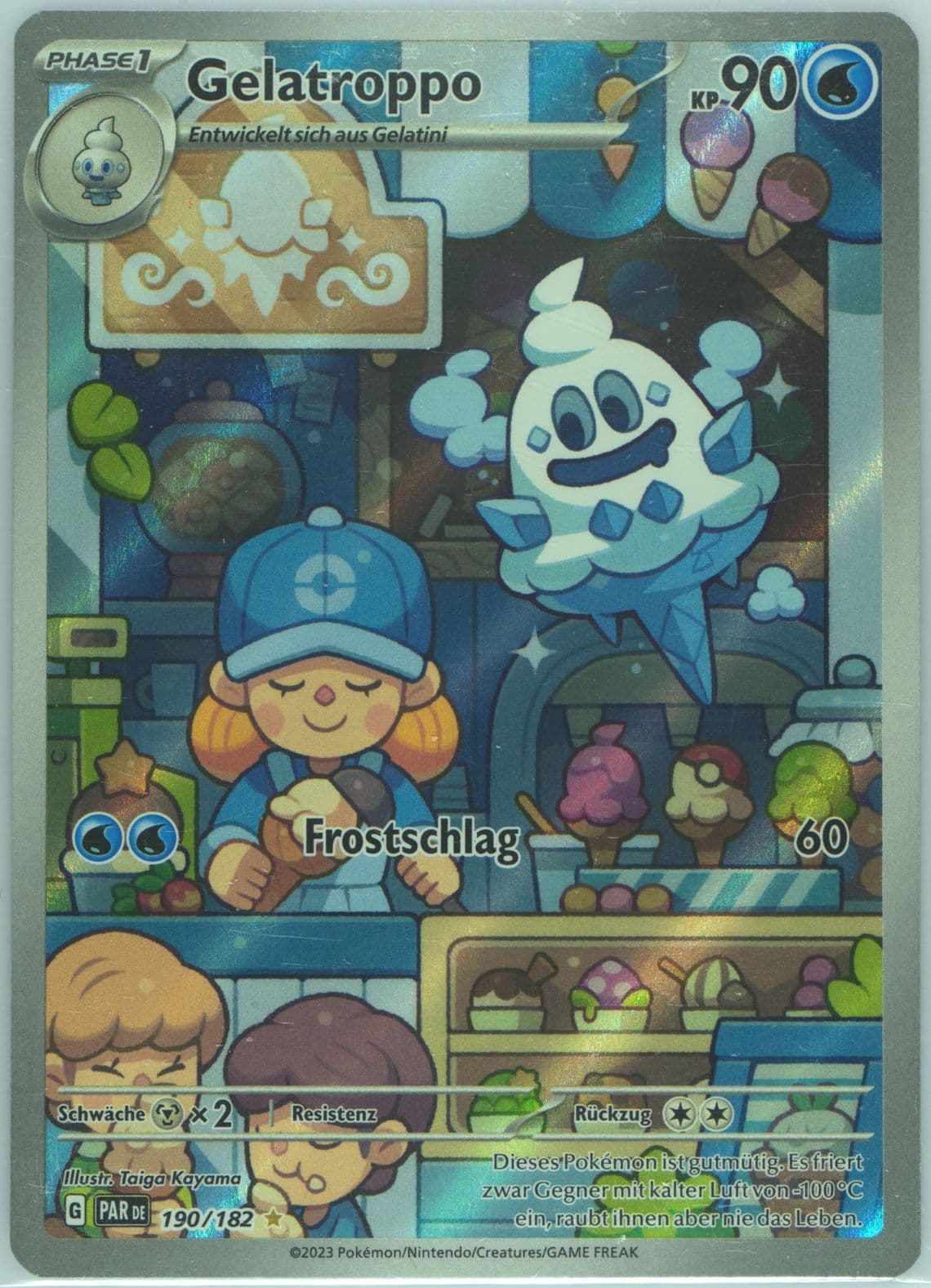 Vanillish Illustration Rare (190) 2023 Pokemon German Par de-Paradox Rift