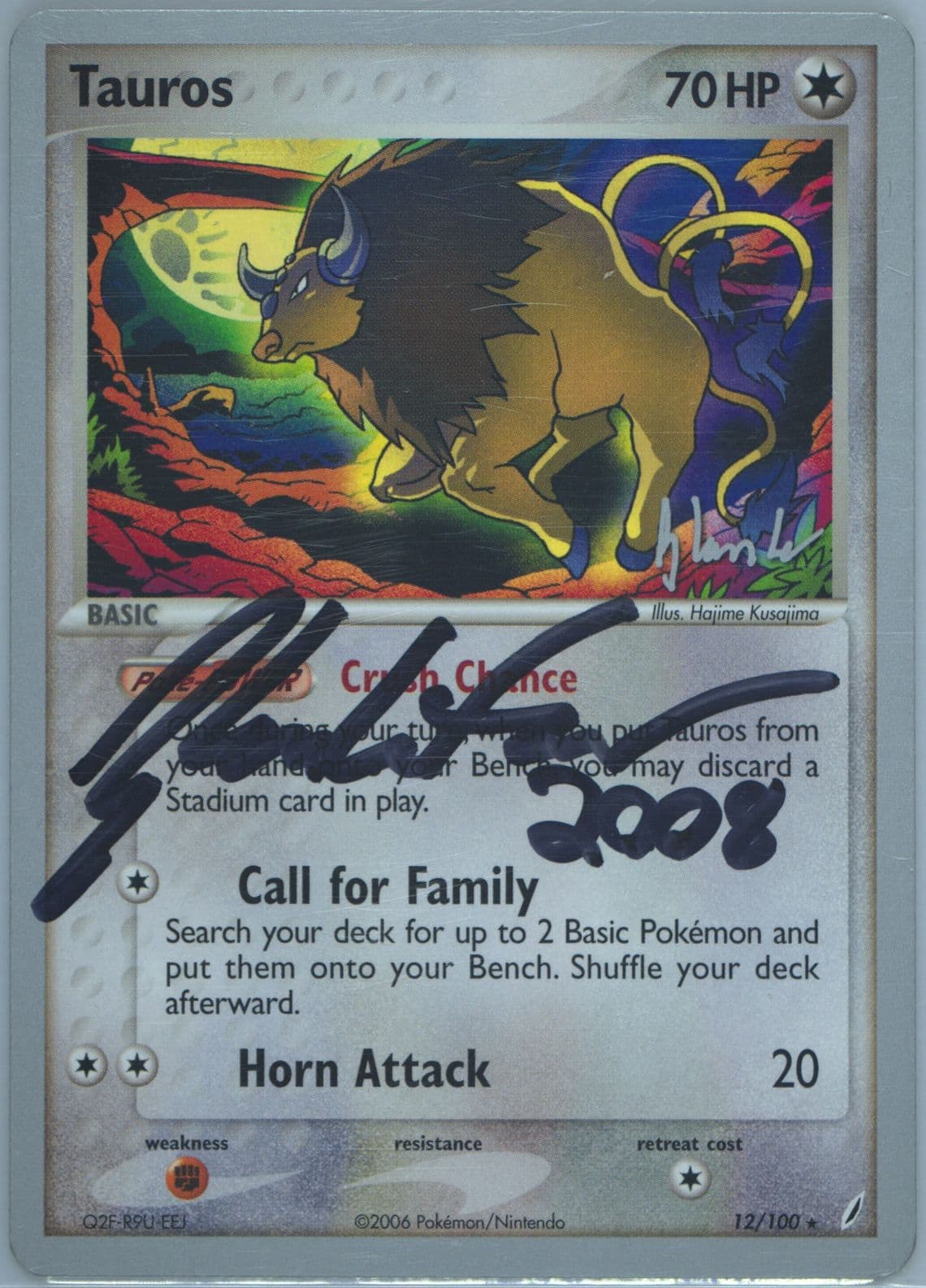 Tauros Empotech (12) 2008 Pokemon World Championships Promo