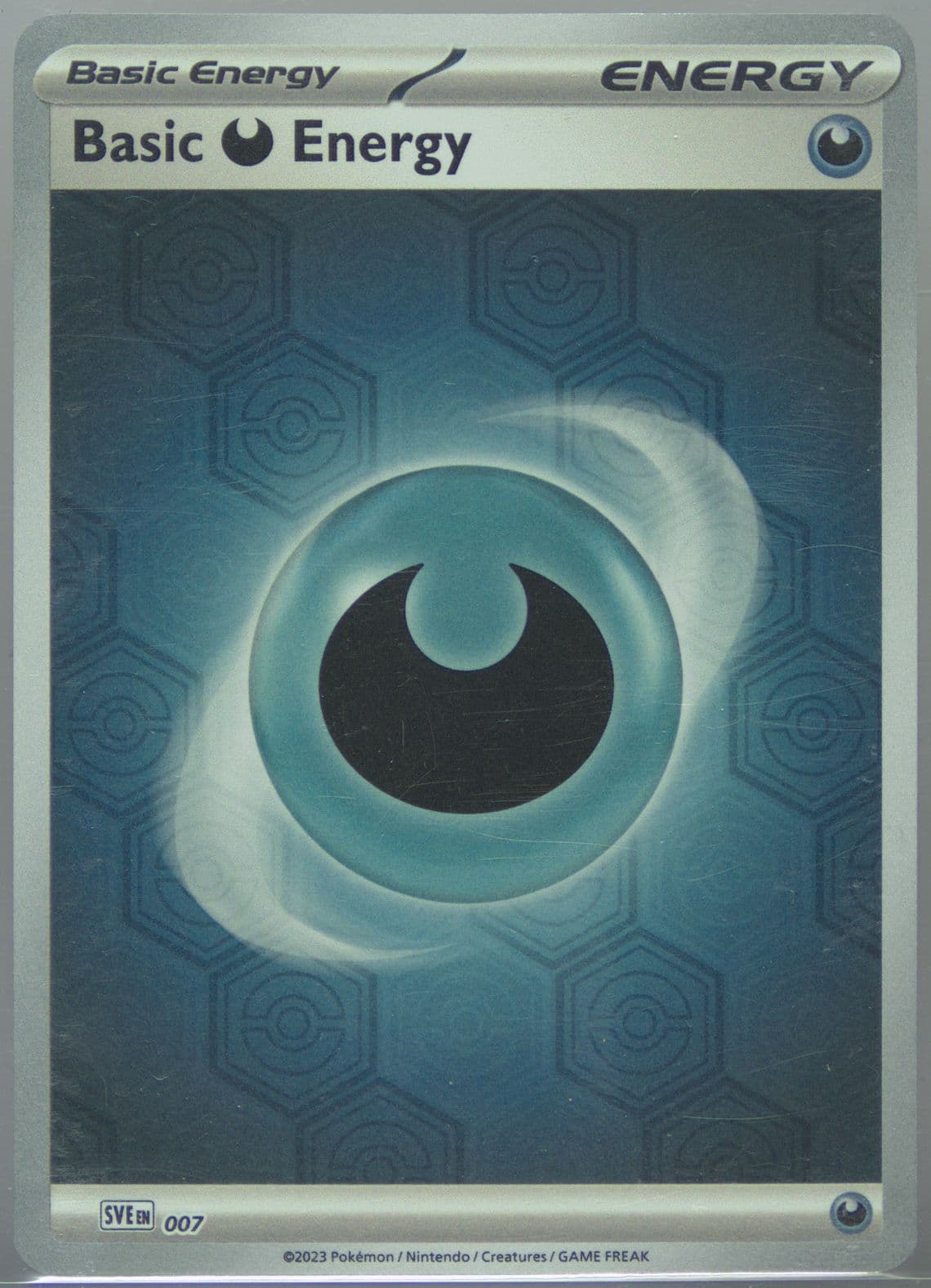 Basic Darkness Energy Reverse Holo (007) 2024 Pokemon Sve EN-Basic Energies