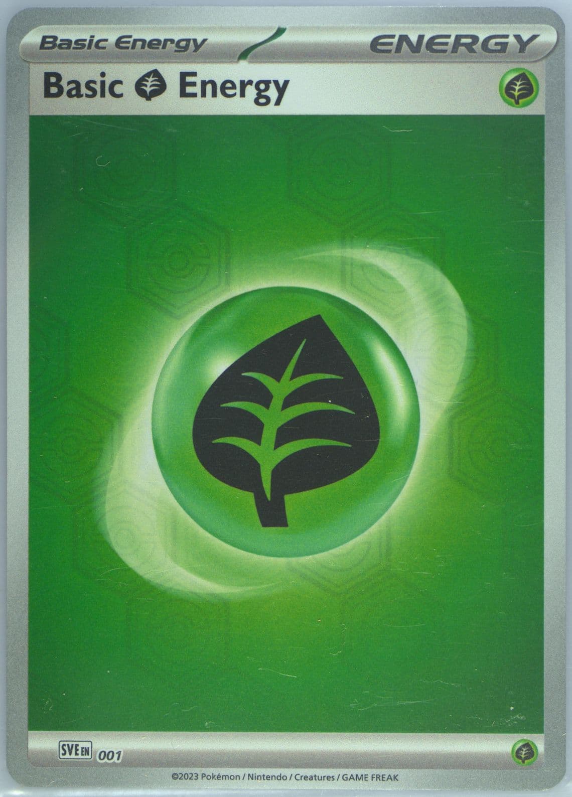 Basic Grass Energy Reverse Holo (001) 2024 Pokemon Sve EN-Basic Energies