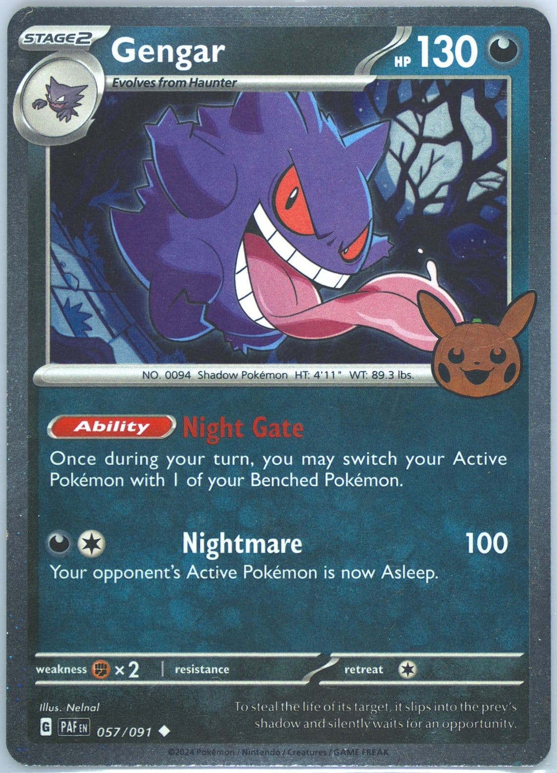 Gengar (057) 2024 Pokemon Trick or Trade