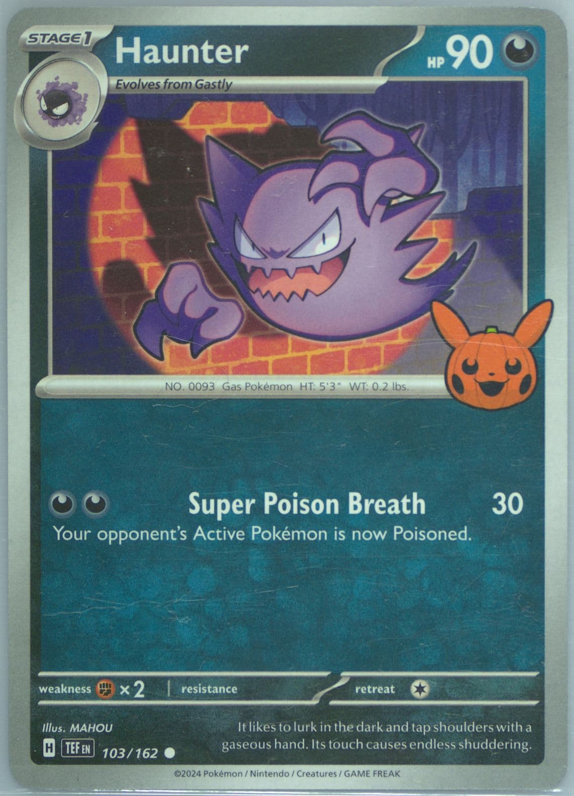 Haunter (103) 2024 Pokemon Trick or Trade