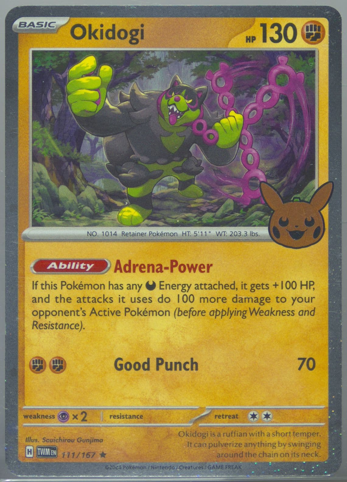 Okidogi (111) 2024 Pokemon Trick or Trade