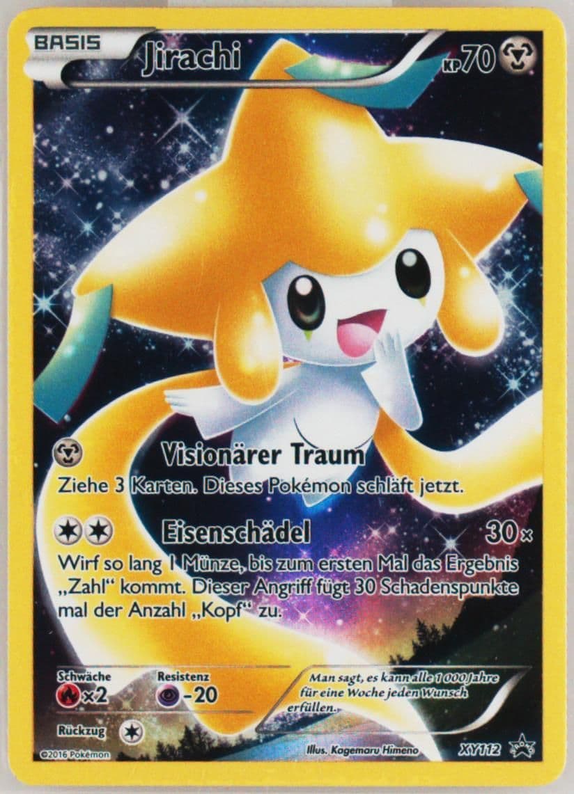Full Art/Jirachi Mythical Pokemon Collection-German (XY112) 2016 Pokemon XY Black Star Promo