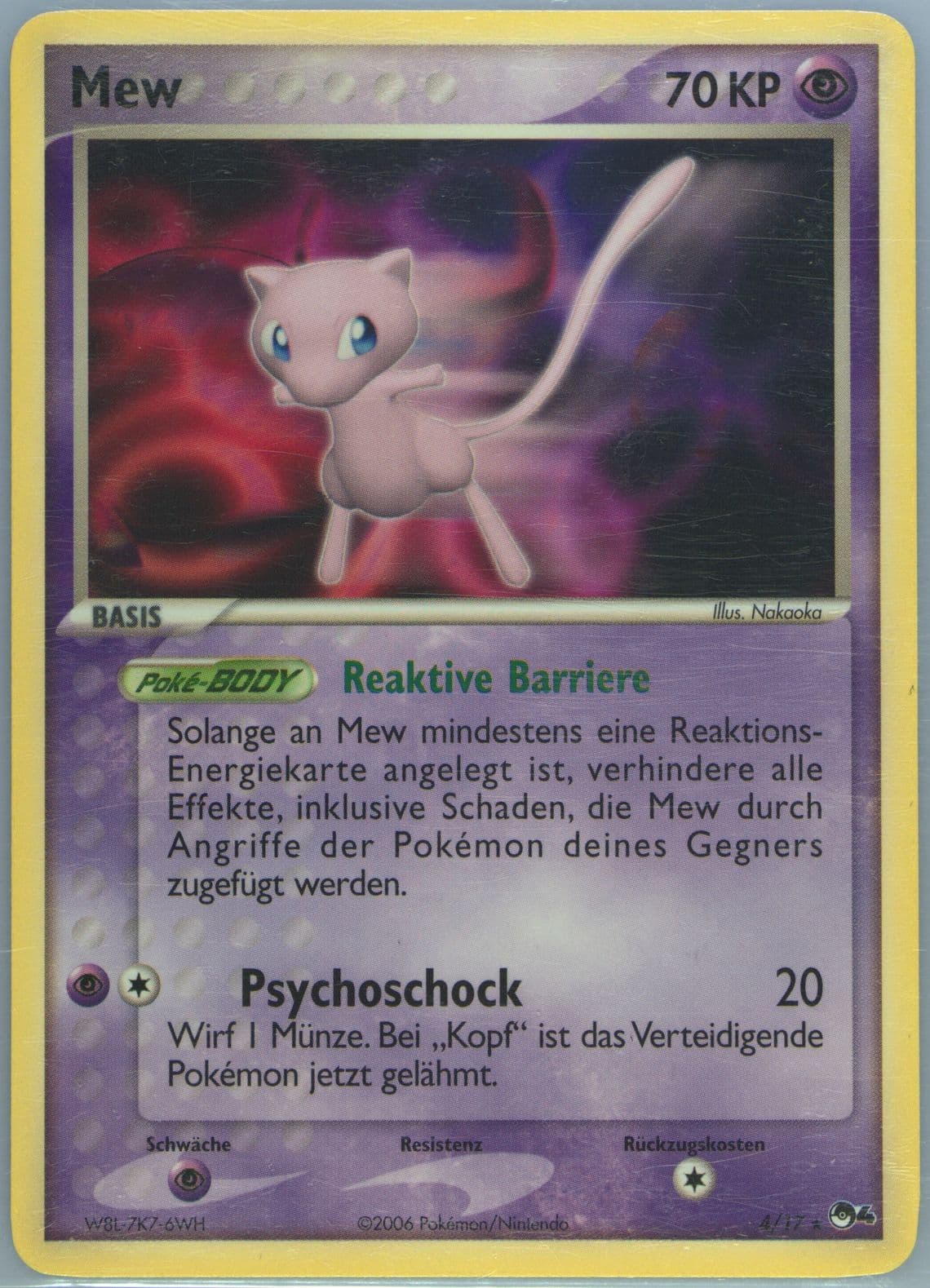 Mew German (4) 2006 Pokemon Pop Series 4