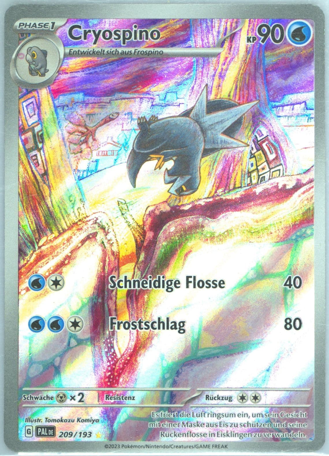 Arctibax Illustration Rare (209) 2023 Pokemon German Pal de-Paldea Evolved