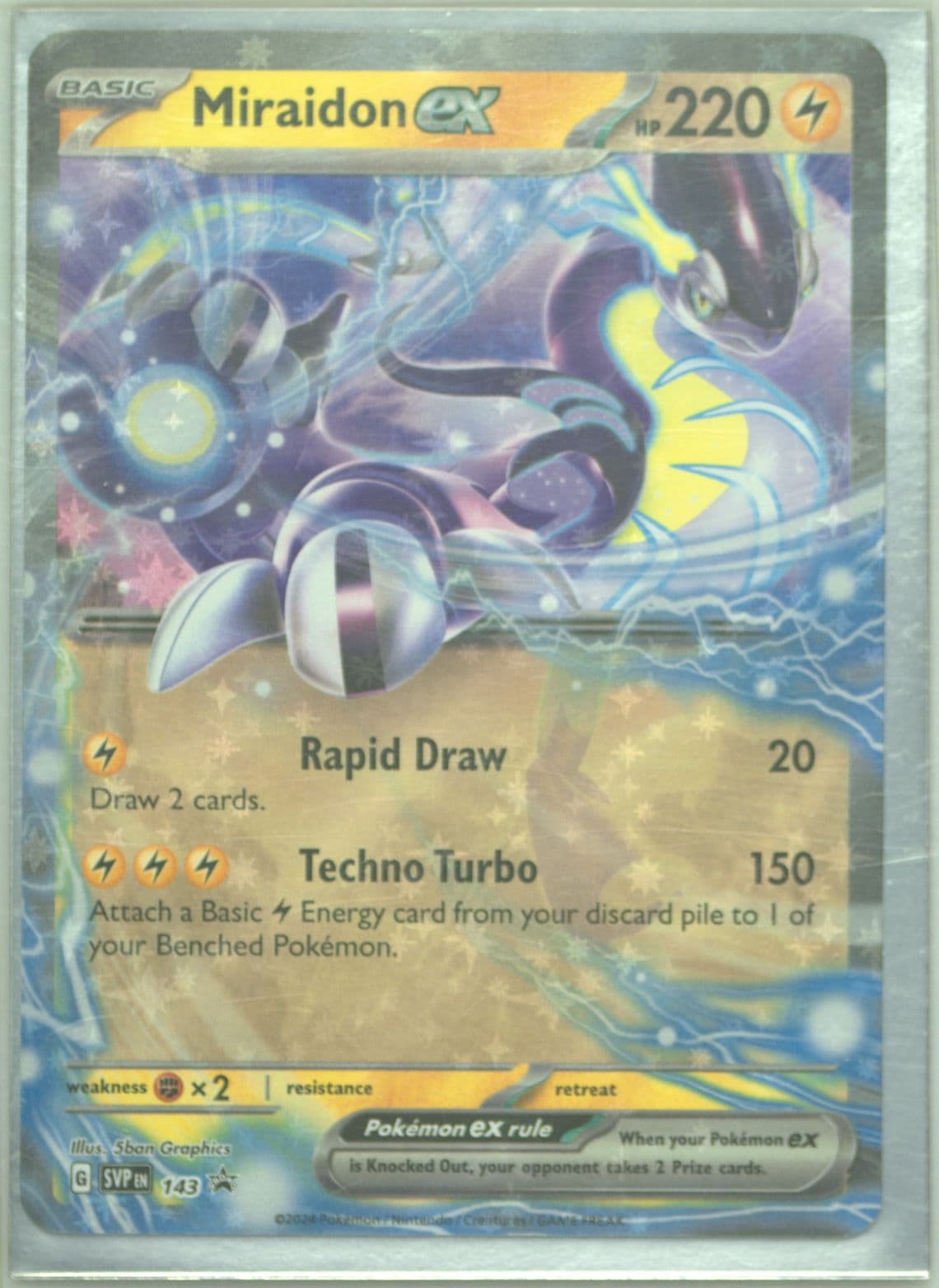 Miraidon EX Miraidon EX Battle Deck (143) 2024 Pokemon Svp EN-SV Black Star Promo