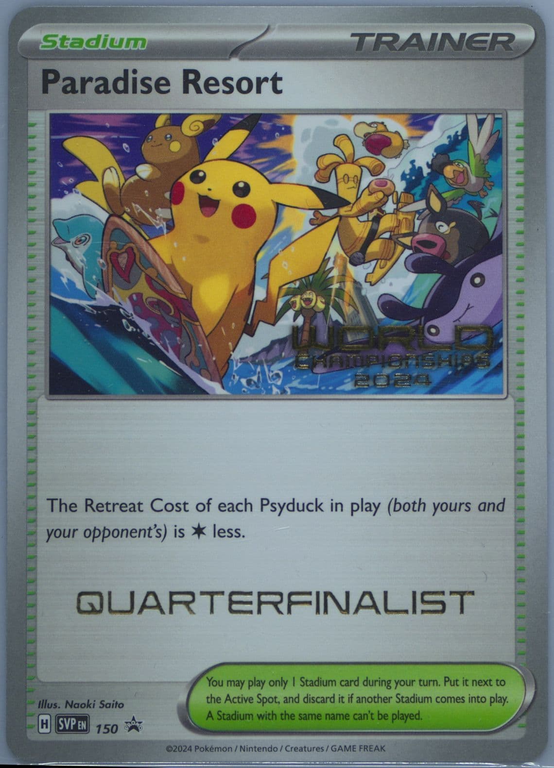 Paradise Resort World Championships 2024-Quarter-Finalist (150) 2024 Pokemon Svp EN-SV Black Star Promo
