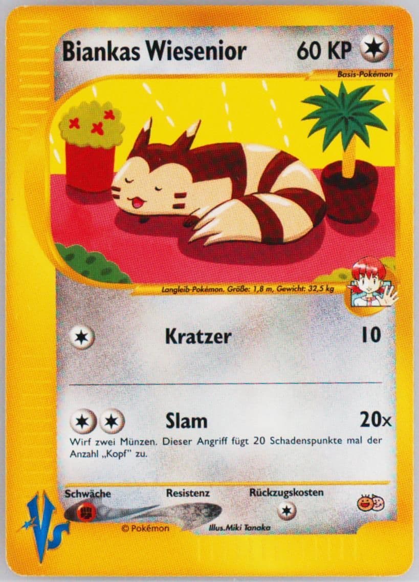 Whitney's Furret German 2001-2002 Pokemon Tropical Mega Battle