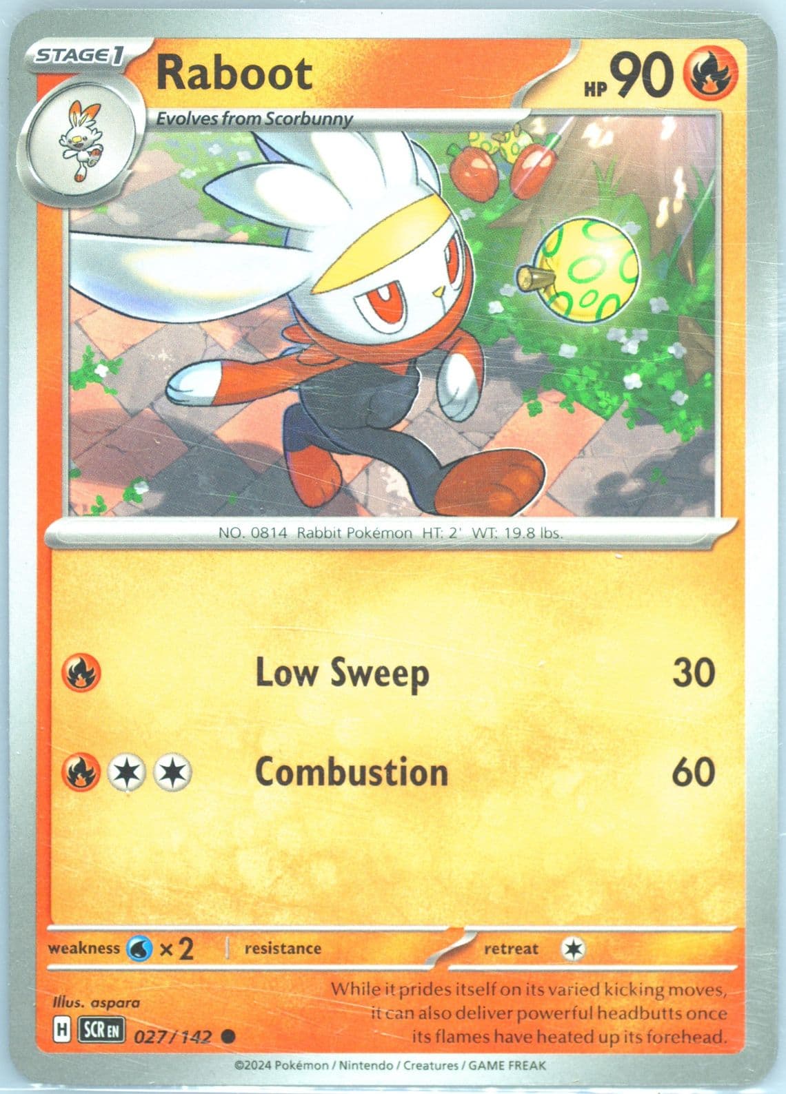 Raboot (027) 2024 Pokemon Scr EN-Stellar Crown