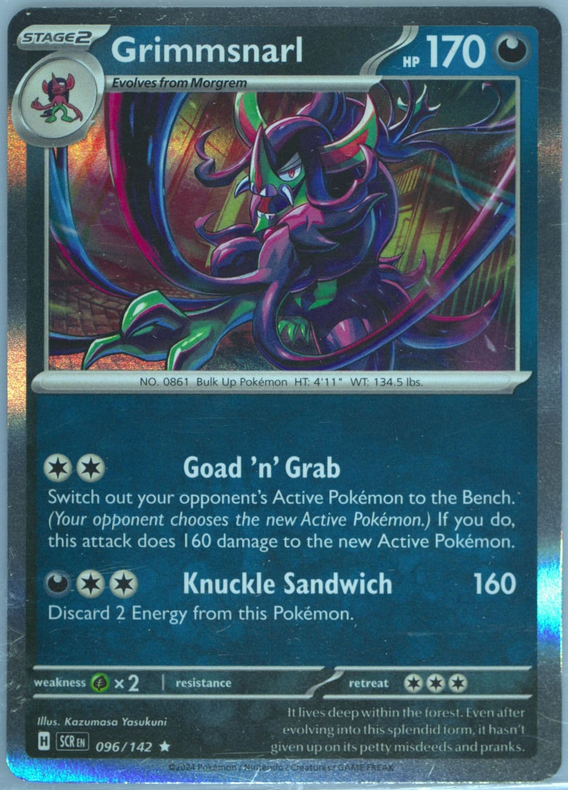 Grimmsnarl (096) 2024 Pokemon Scr EN-Stellar Crown