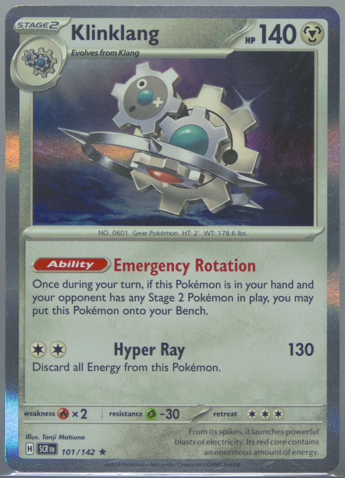 Klinklang (101) 2024 Pokemon Scr EN-Stellar Crown