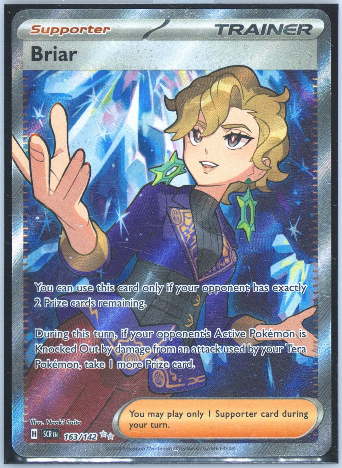 Briar Ultra Rare (163) 2024 Pokemon Scr EN-Stellar Crown