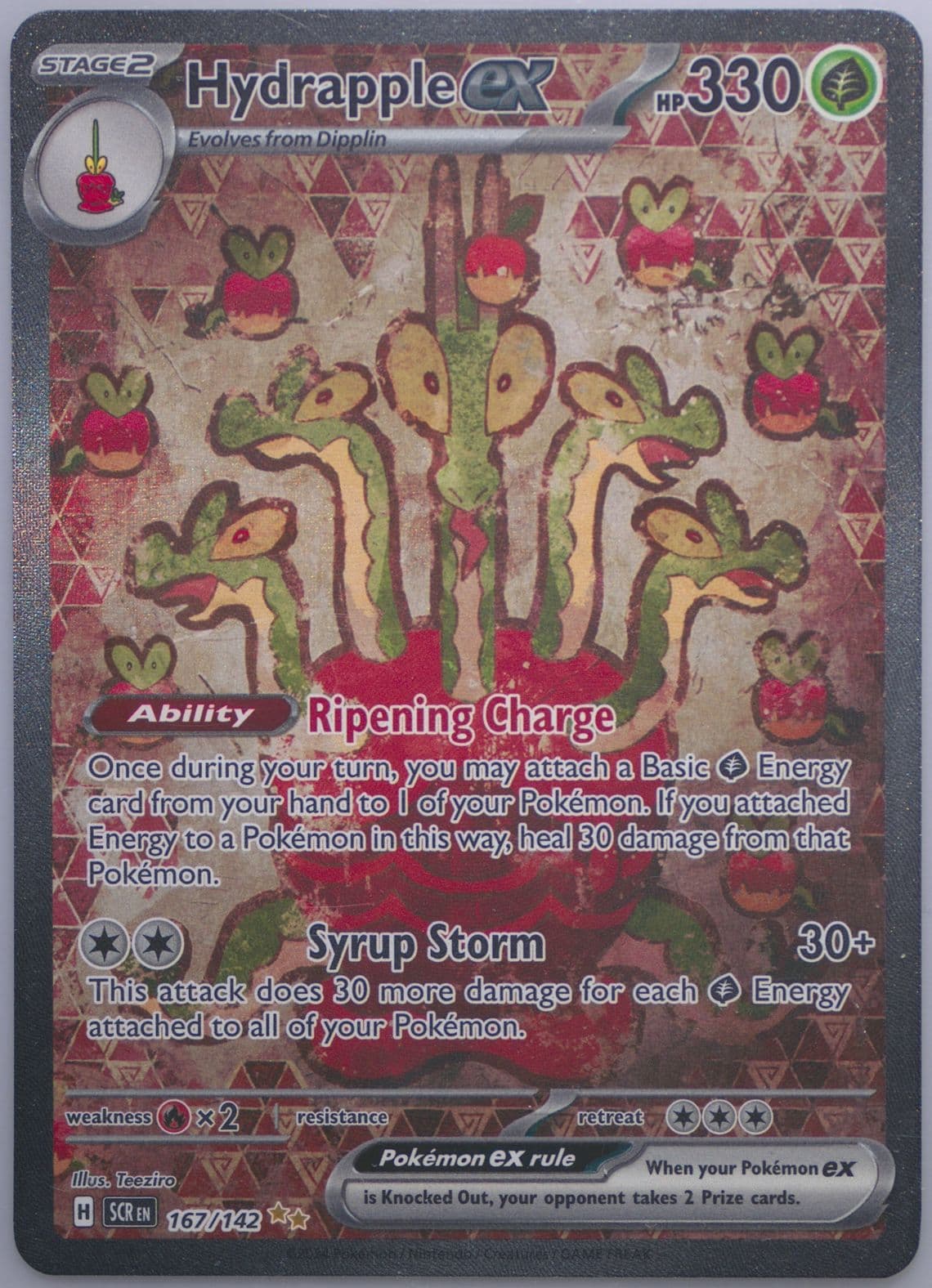 Hydrapple EX Special Illustration Rare (167) 2024 Pokemon Scr EN-Stellar Crown