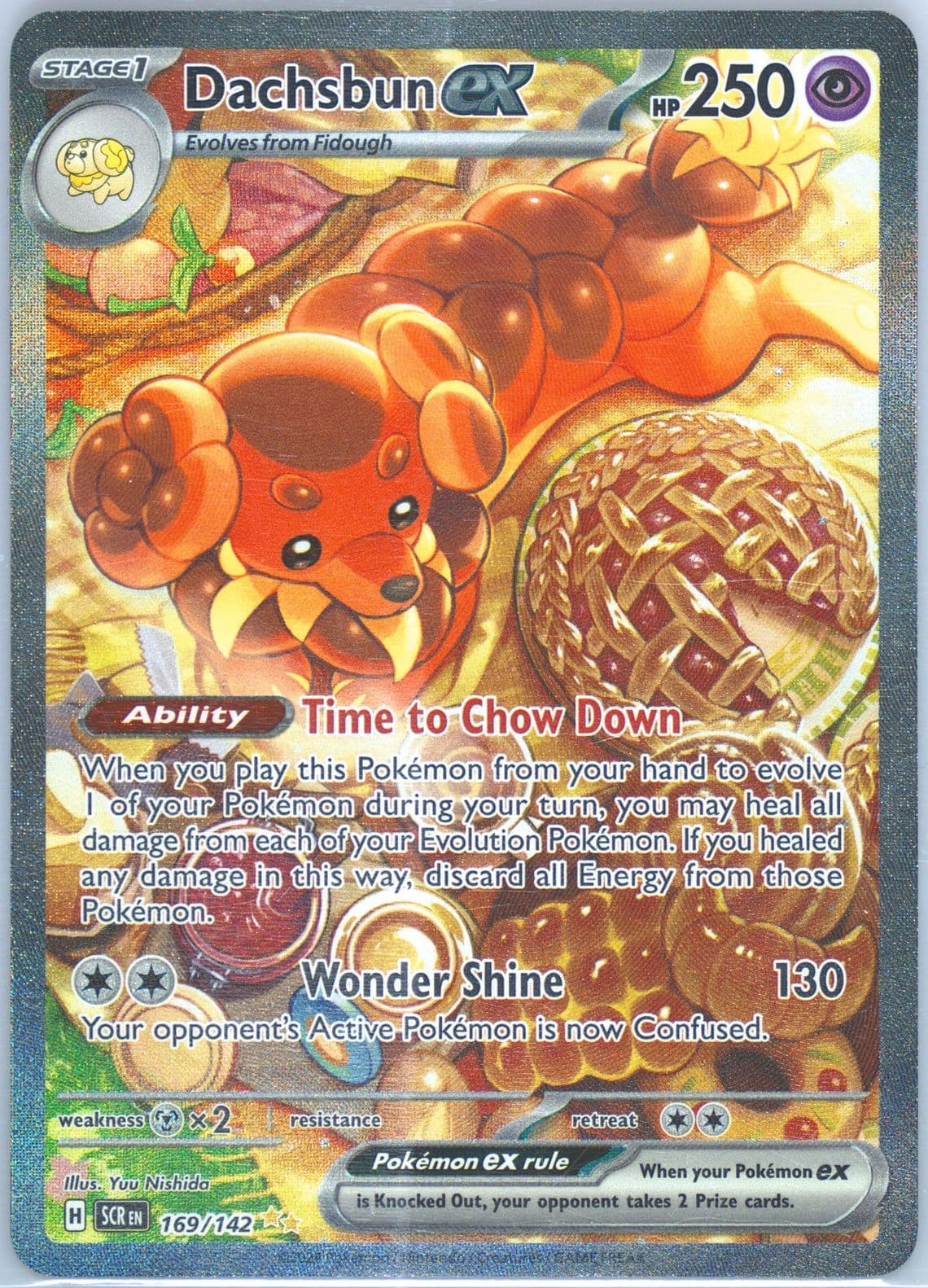 Dachsbun EX Special Illustration Rare (169) 2024 Pokemon Scr EN-Stellar Crown