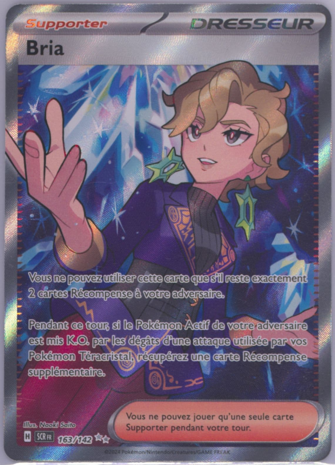 Briar Ultra Rare (163) 2024 Pokemon French Scr FR-Stellar Crown