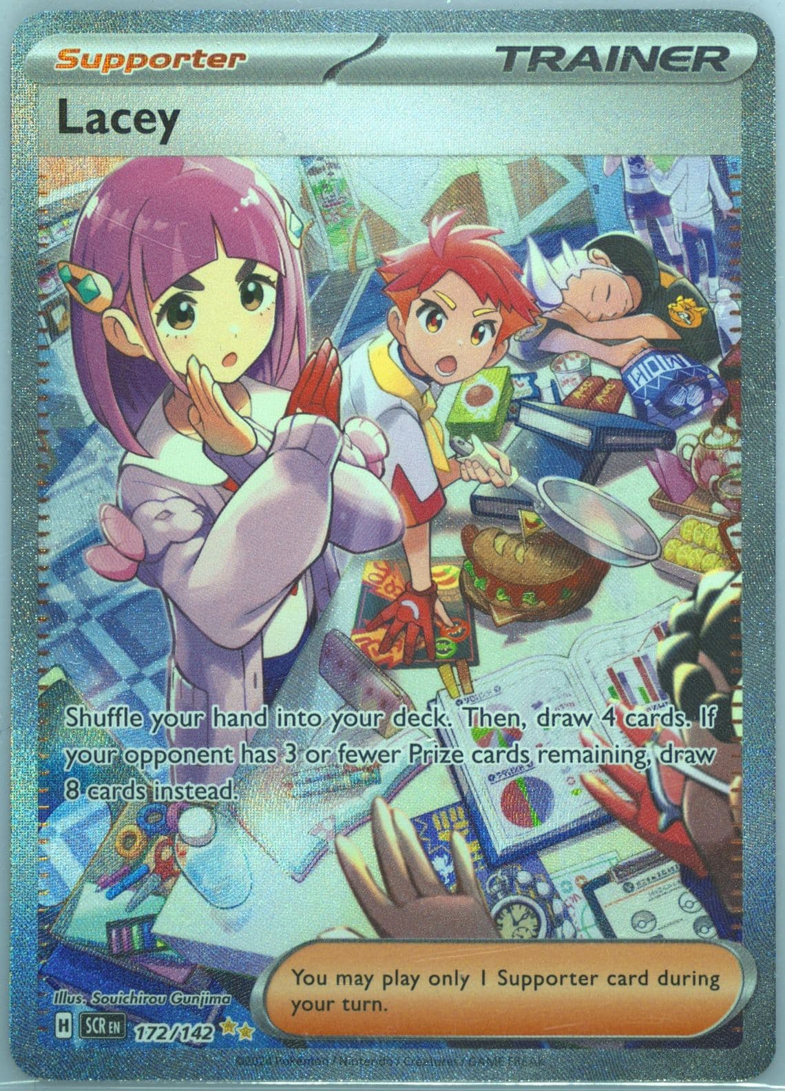 Lacey Special Illustration Rare (172) 2024 Pokemon French Scr FR-Stellar Crown