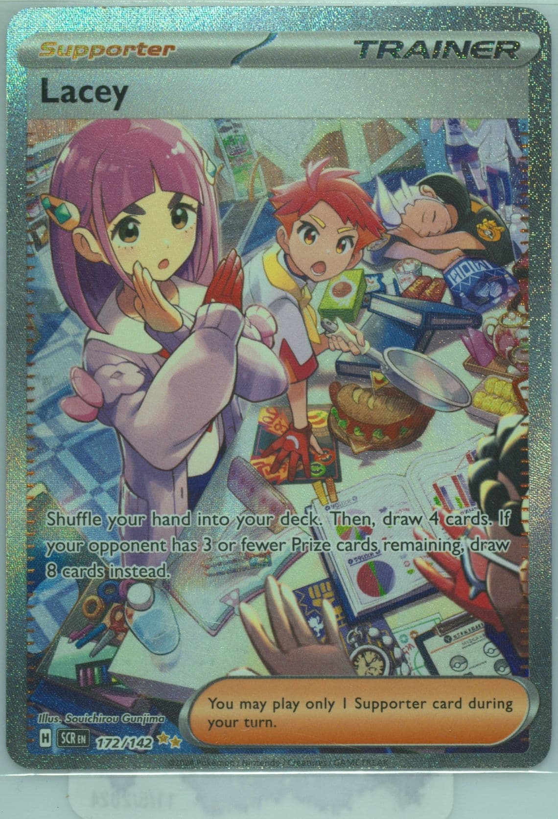 Lacey Special Illustration Rare (172) 2024 Pokemon Spanish Scr ES-Stellar Crown