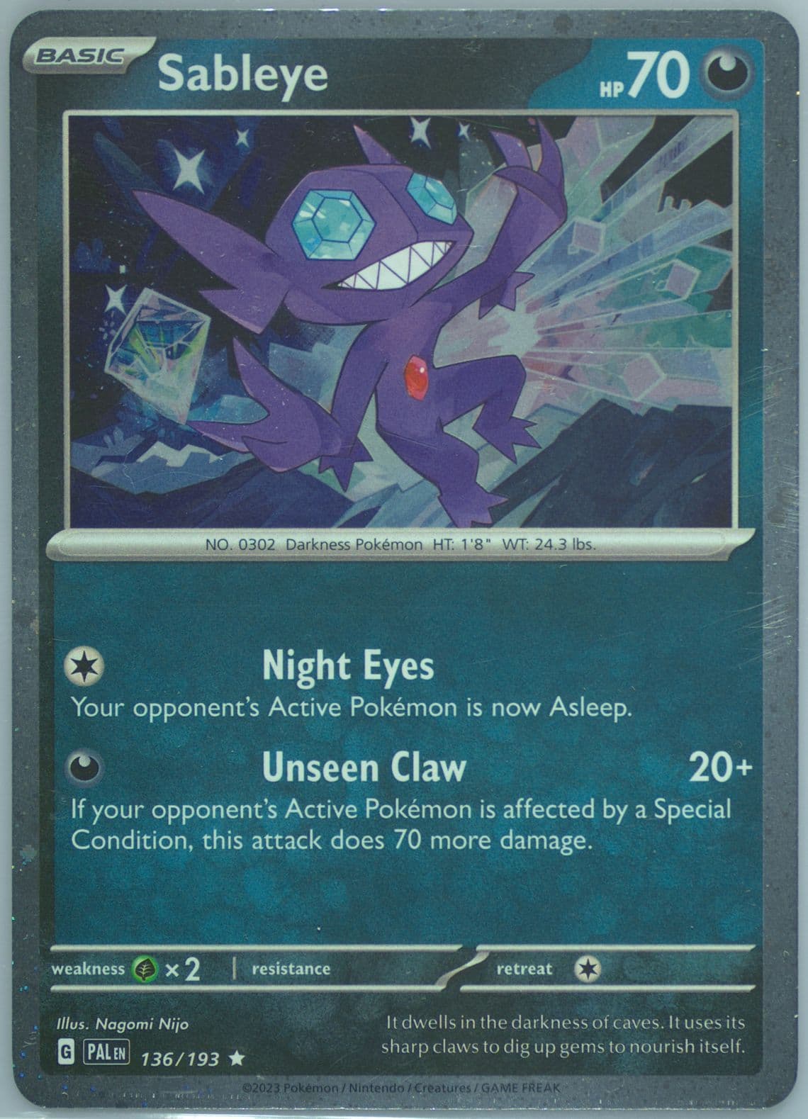 Sableye Triple Whammy Tin (136) 2023 Pokemon Pal EN-Paldea Evolved