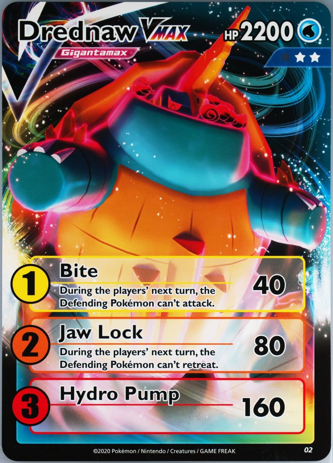 Drednaw Vmax Level 2 (02) 2020 Pokemon Raid Battle