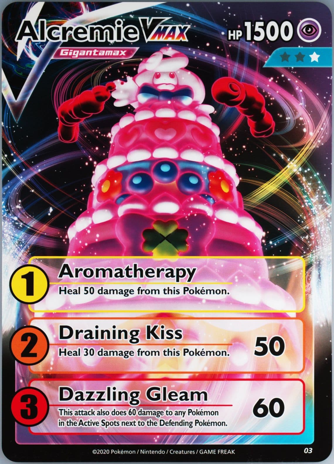 Alcremie Vmax Level 1 (03) 2020 Pokemon Raid Battle