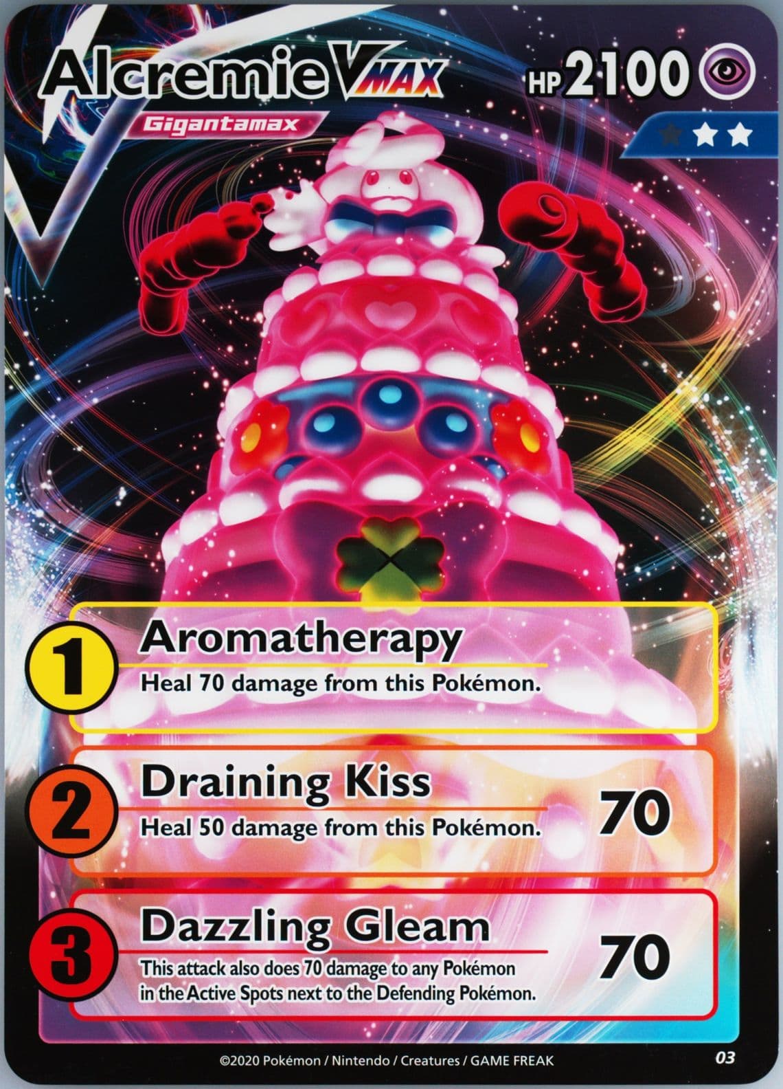 Alcremie Vmax Level 2 (03) 2020 Pokemon Raid Battle