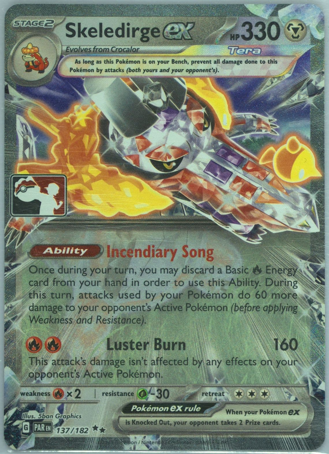 Skeledirge EX (137) 2024 Pokemon Play! Pokemon Prize Pack: Series 5