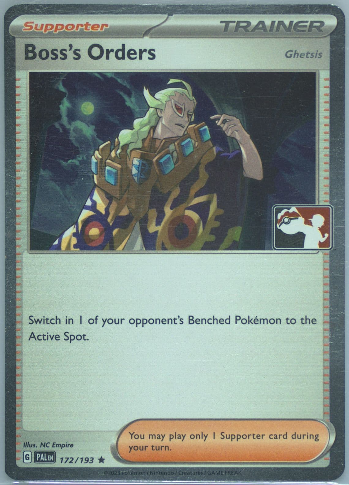 Boss's Orders Holo (172) 2024 Pokemon Play! Pokemon Prize Pack