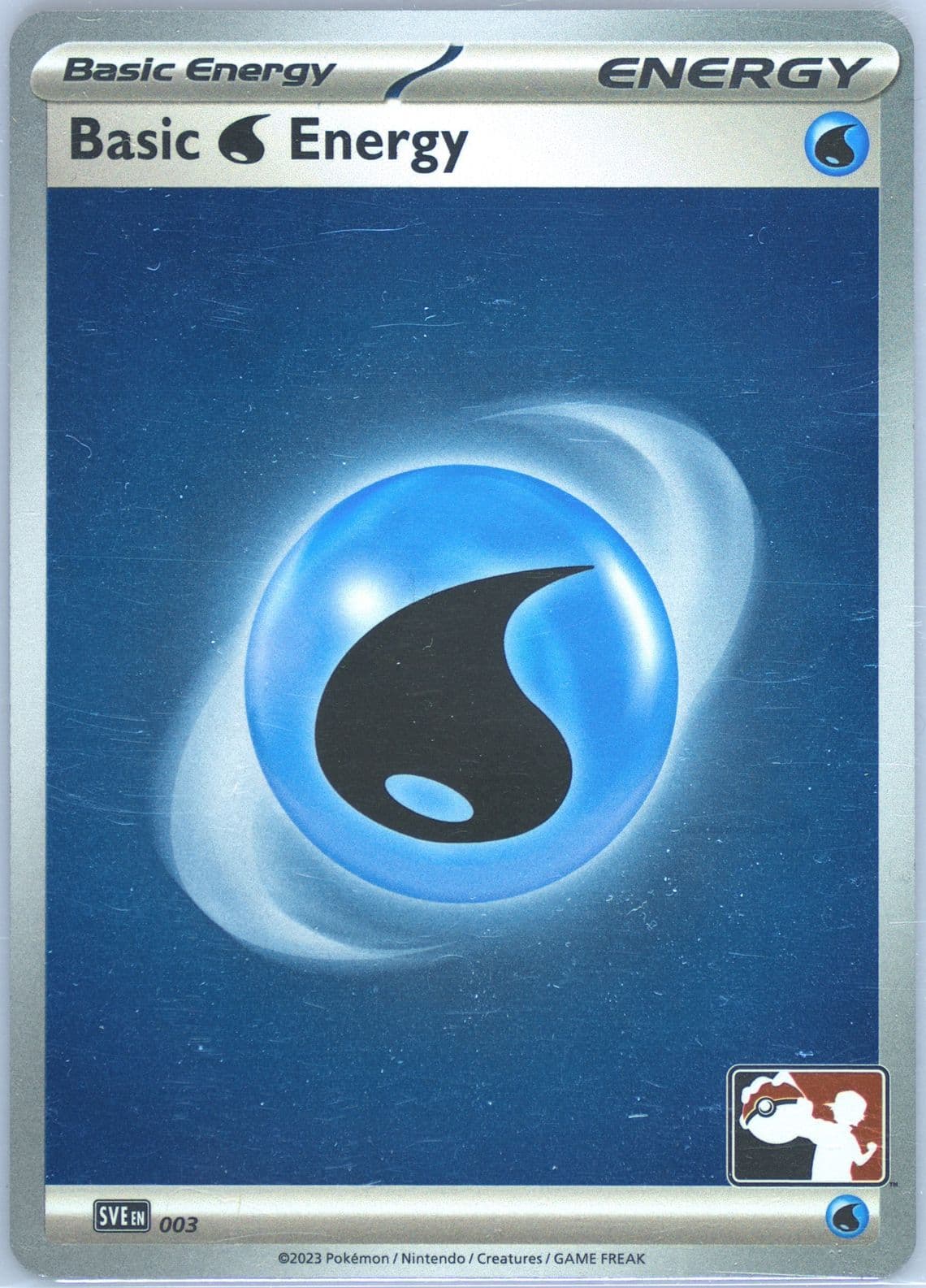 Basic Water Energy Holo (003) 2024 Pokemon Play! Pokemon Prize Pack