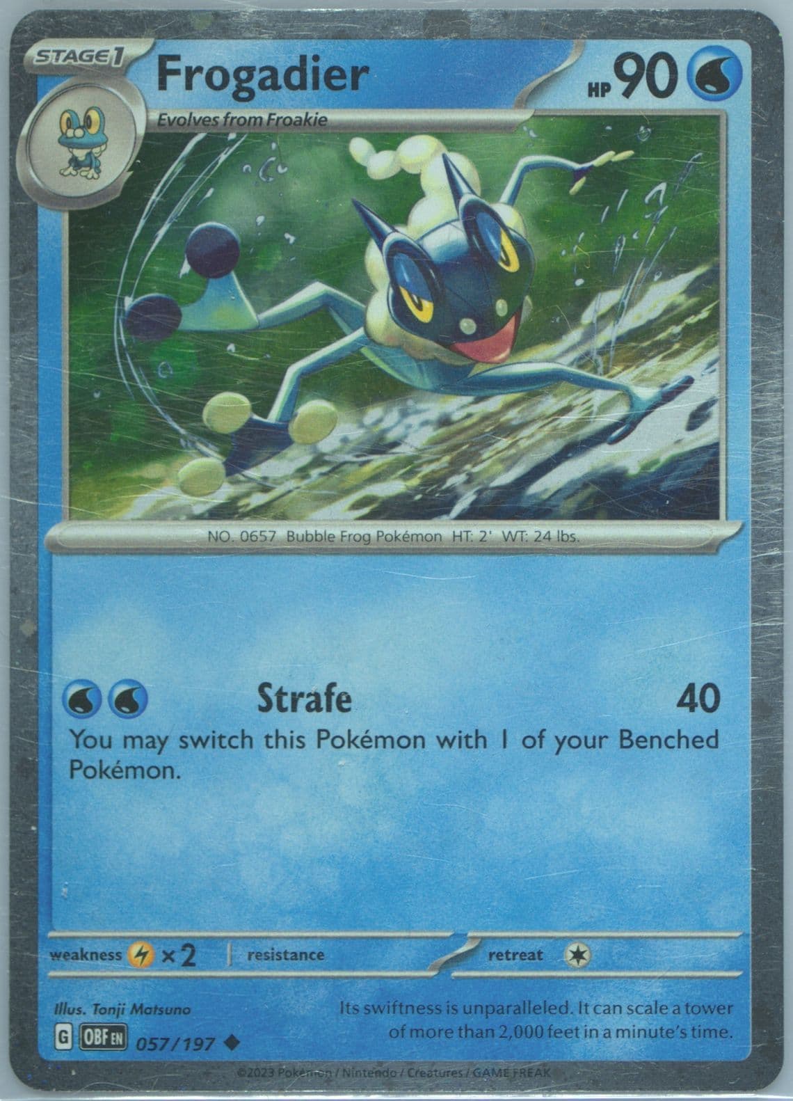 Frogadier Shrouded Fable Special Illustration Collection (057) 2024 Pokemon Obf EN-Obsidian Flames