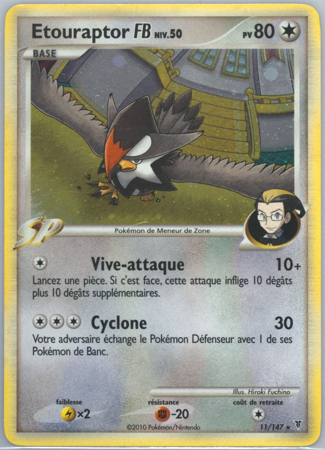 Etouraptor FB-Holo (11) 2010 Pokemon French Platinum Supreme Victors