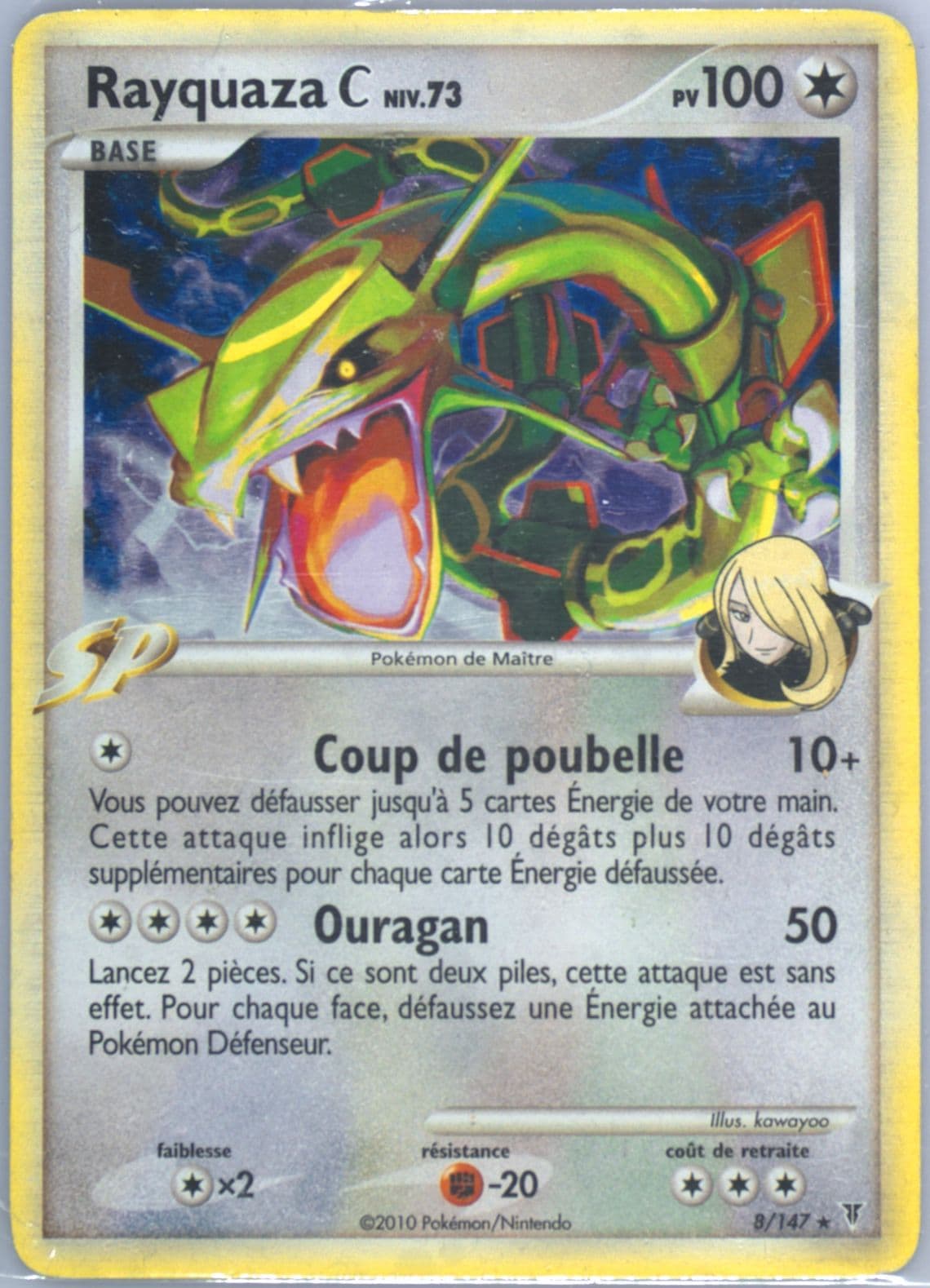 Rayquaza C-Holo (8) 2010 Pokemon French Platinum Supreme Victors