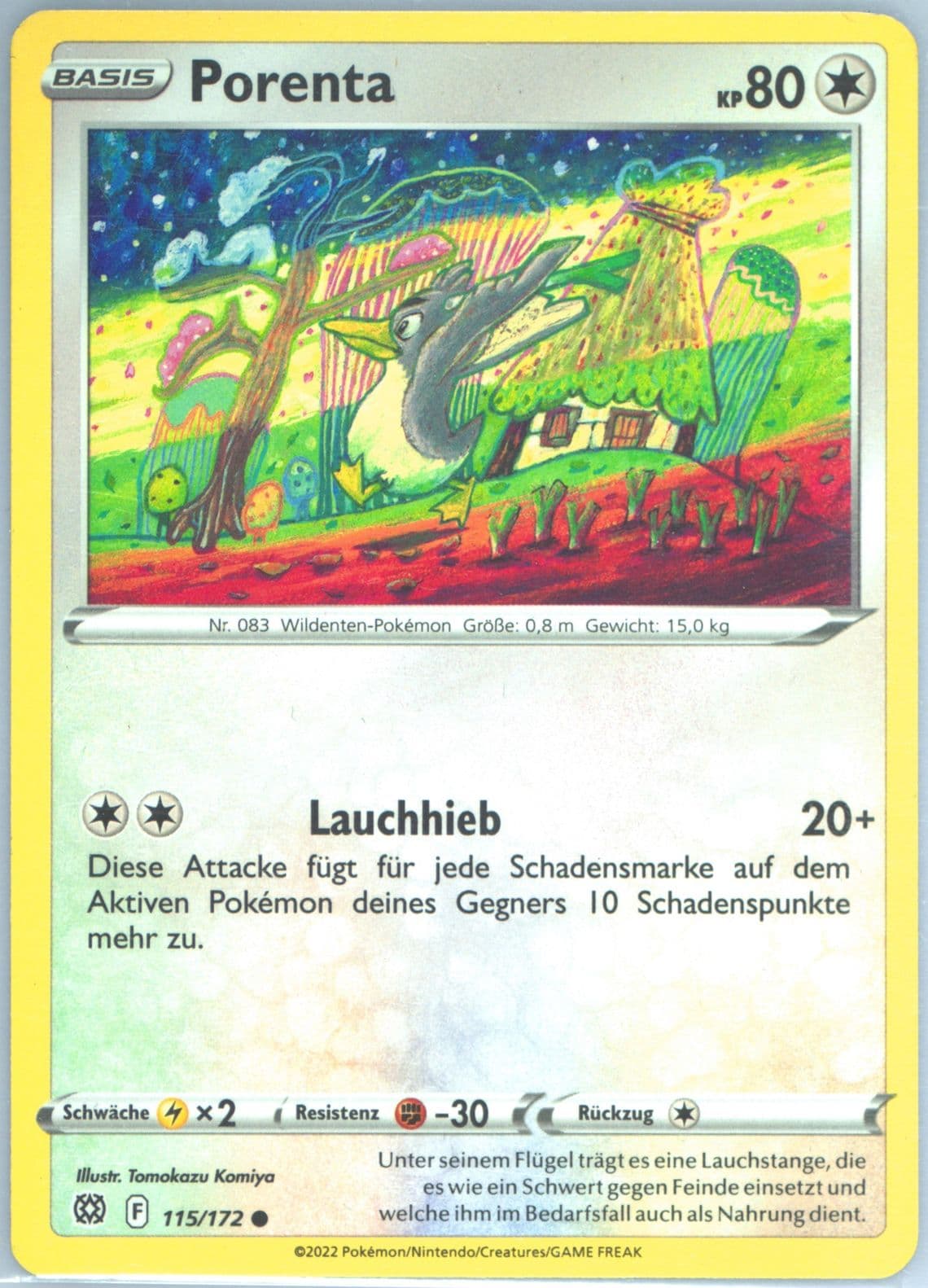 Porenta German (115) 2022 Pokemon Sword & Shield Brilliant Stars