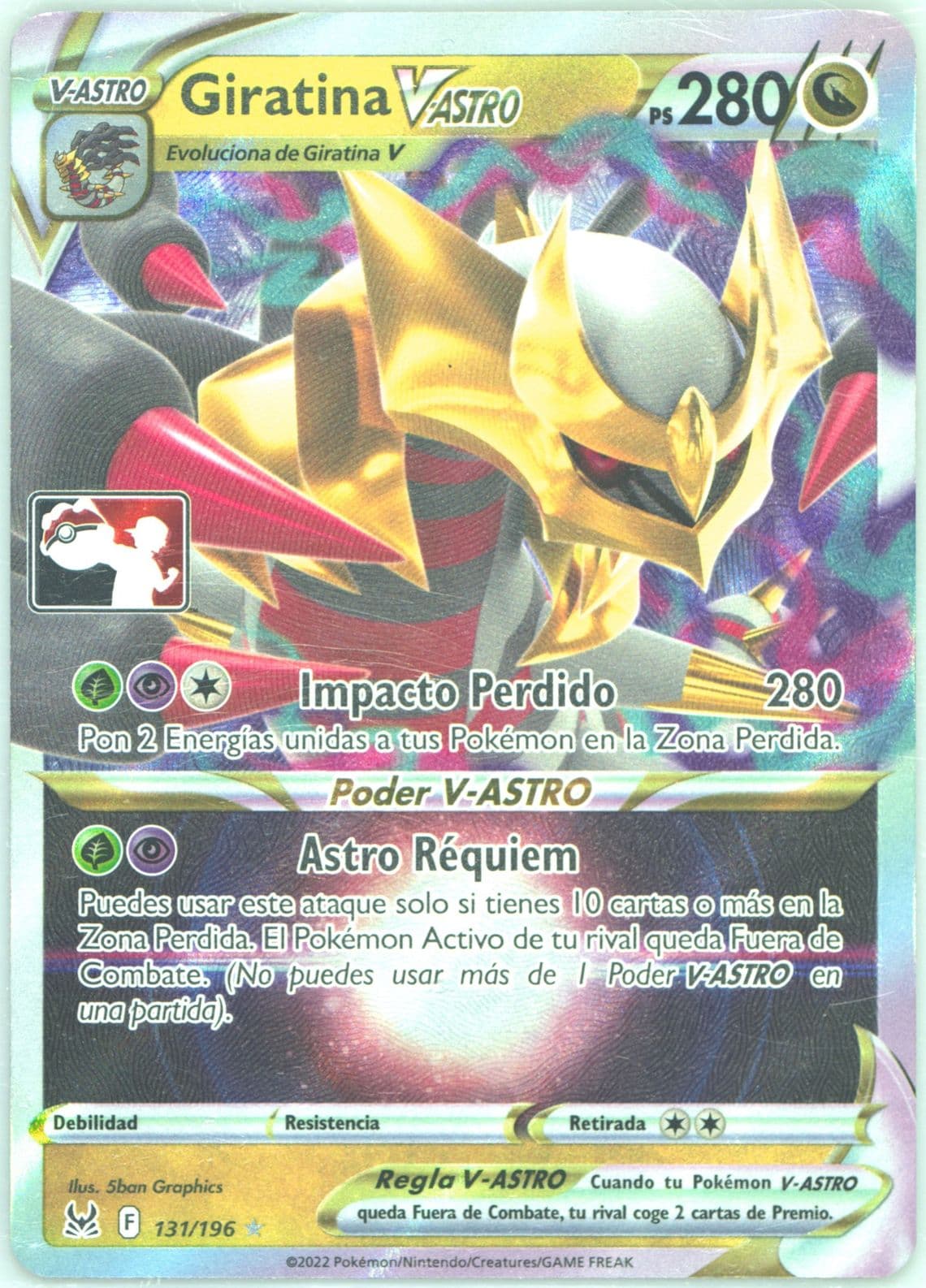 Giratina Vstar Spanish (131) 2023-2024 Pokemon Play! Pokemon Prize Pack