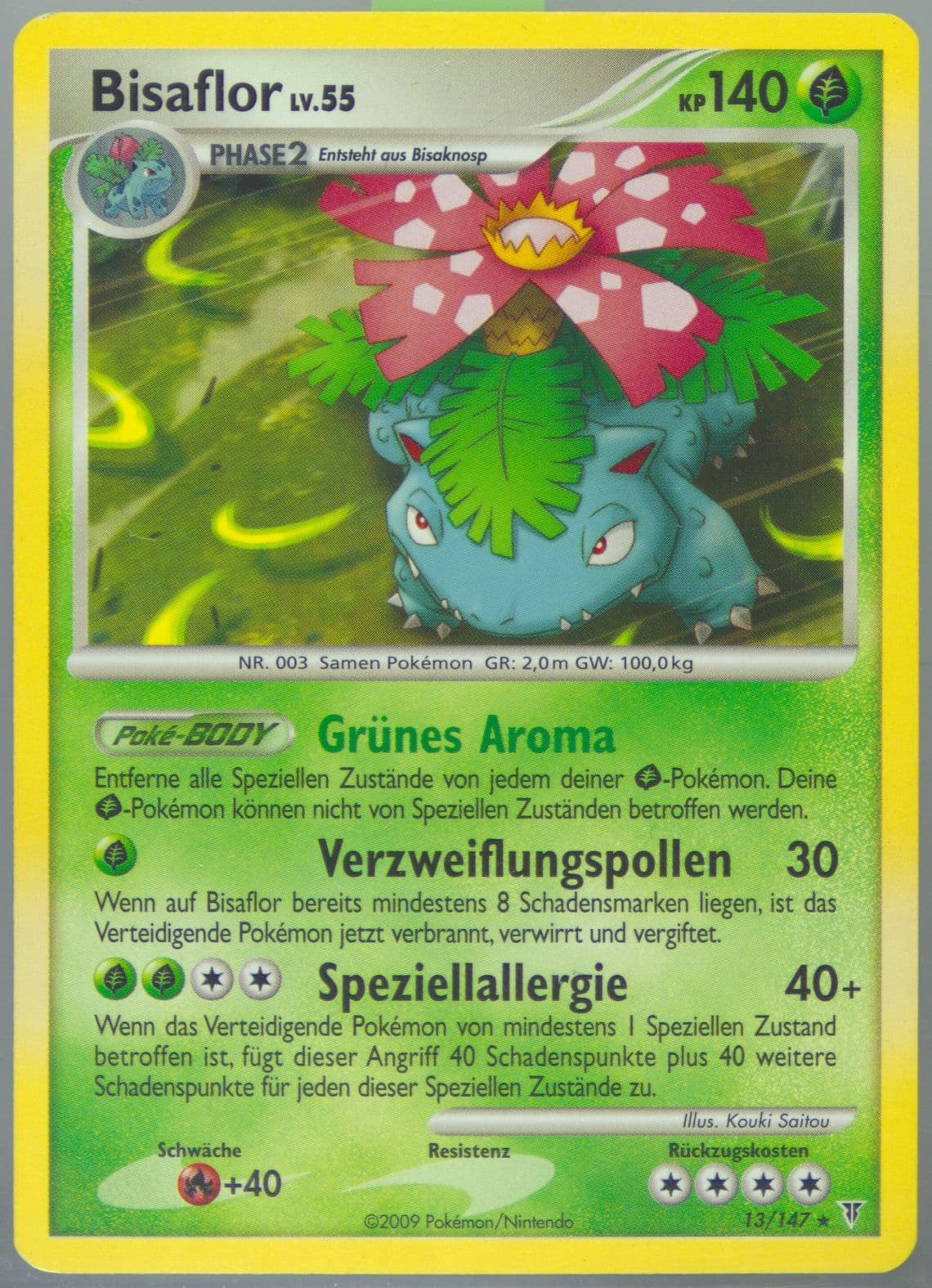 Bisaflor German (13) 2009 Pokemon Platinum Supreme Victors