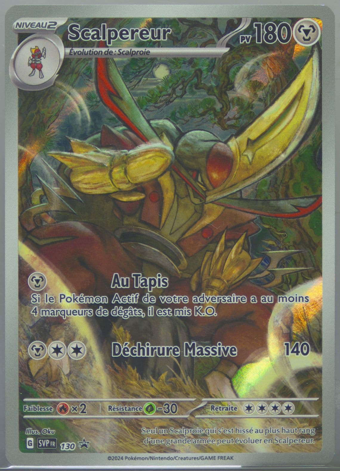 Kingambit Shrouded Fable Illustration Collection (130) 2024 Pokemon French Svp FR-SV Black Star Promo