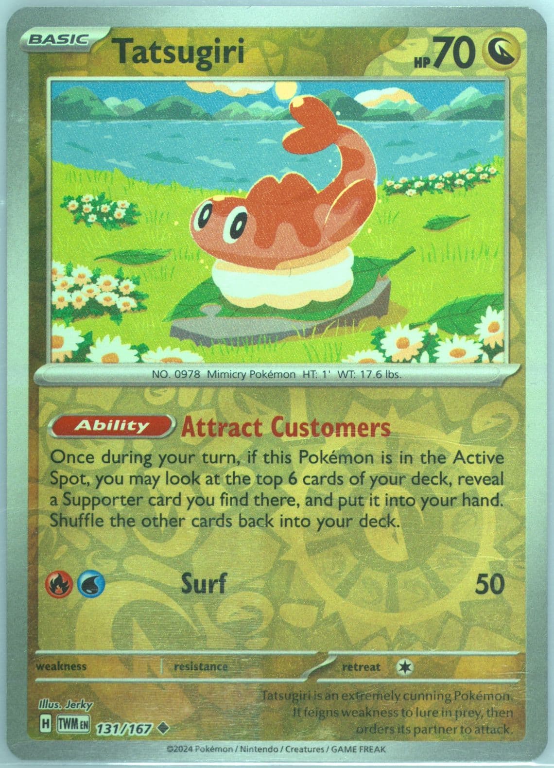 Tatsugiri Reverse Holo (131) 2024 Pokemon Twm EN-Twilight Masquerade