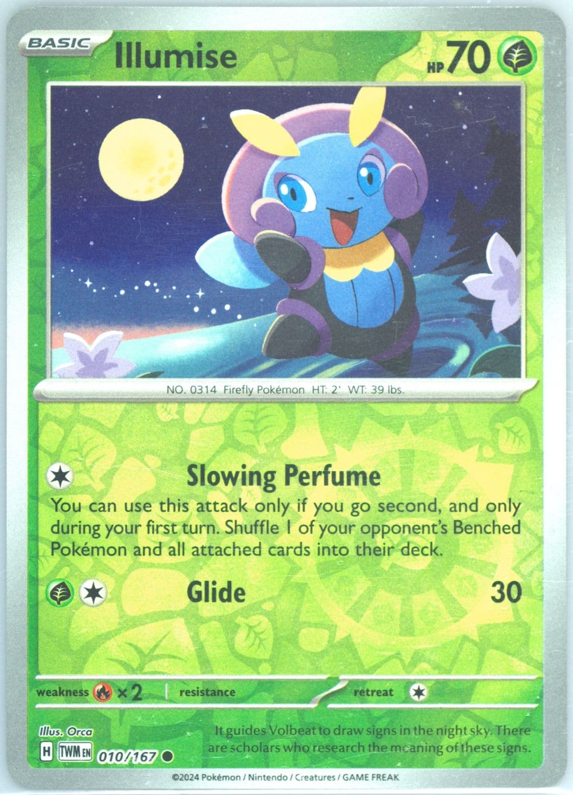 Illumise Reverse Holo (010) 2024 Pokemon Twm EN-Twilight Masquerade