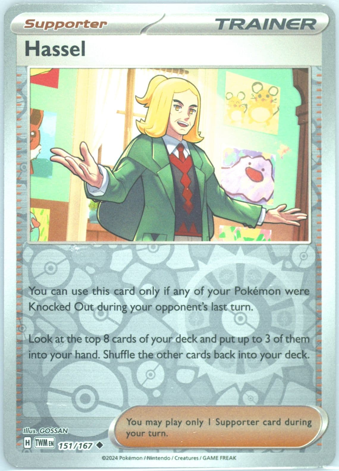 Hassel Reverse Holo (151) 2024 Pokemon Twm EN-Twilight Masquerade