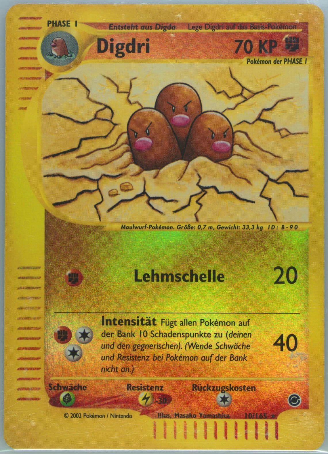Digdri-Reverse Foil German (10) 2002 Pokemon Expedition