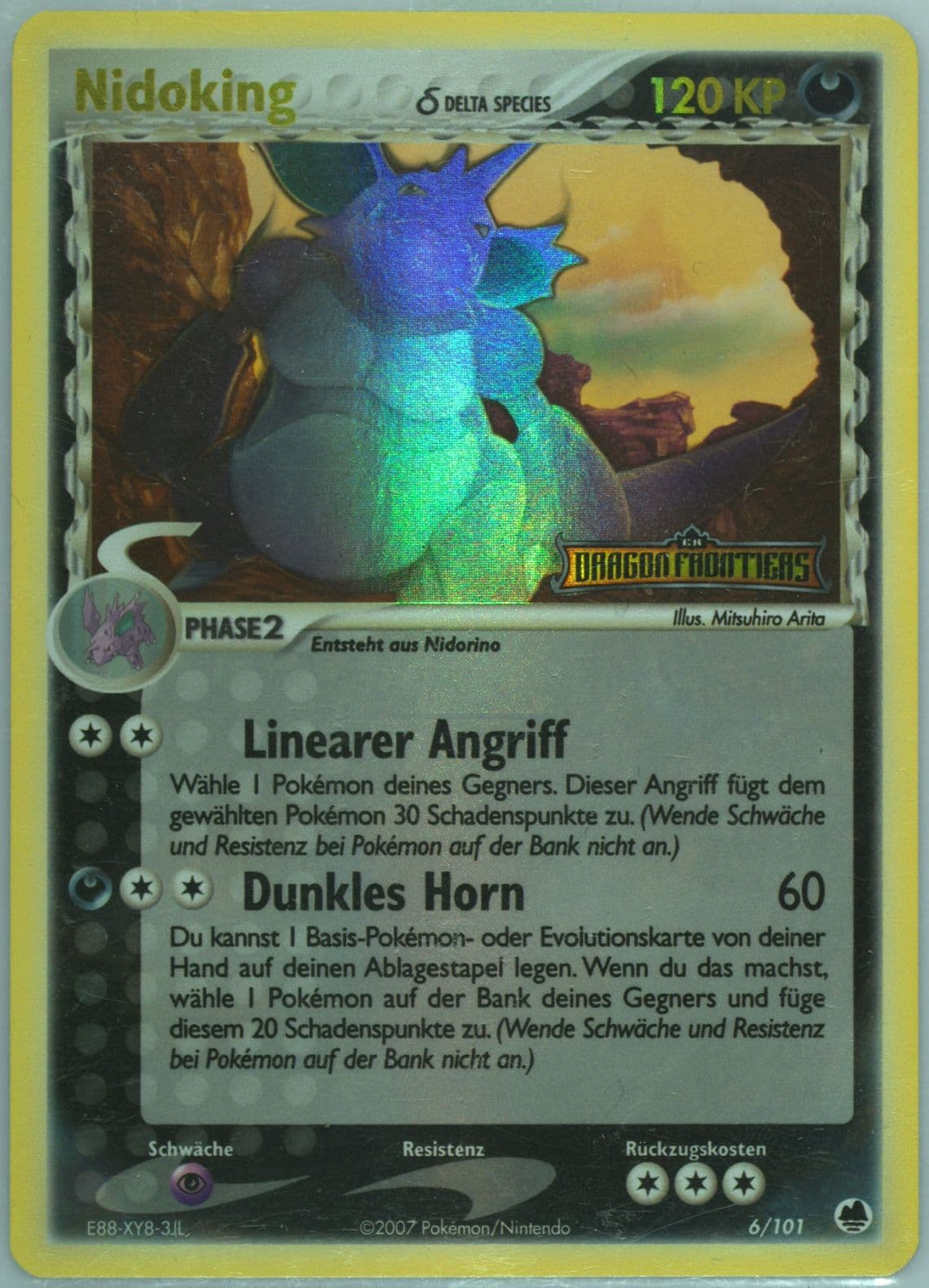 Nidoking-Reverse Foil German (6) 2006 Pokemon EX Dragon Frontiers