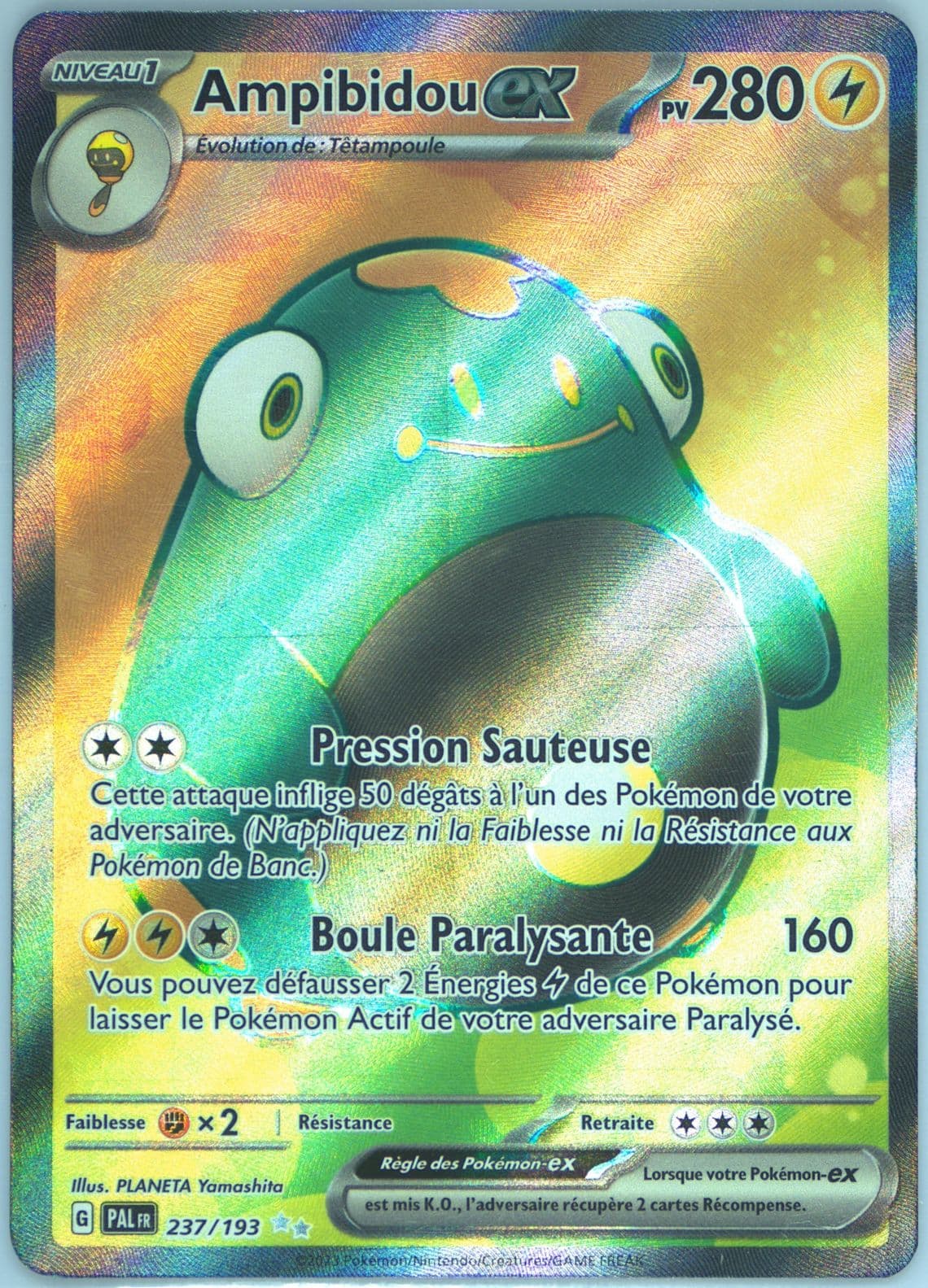 Bellibolt EX Ultra Rare (237) 2023 Pokemon French Pal FR-Paldea Evolved