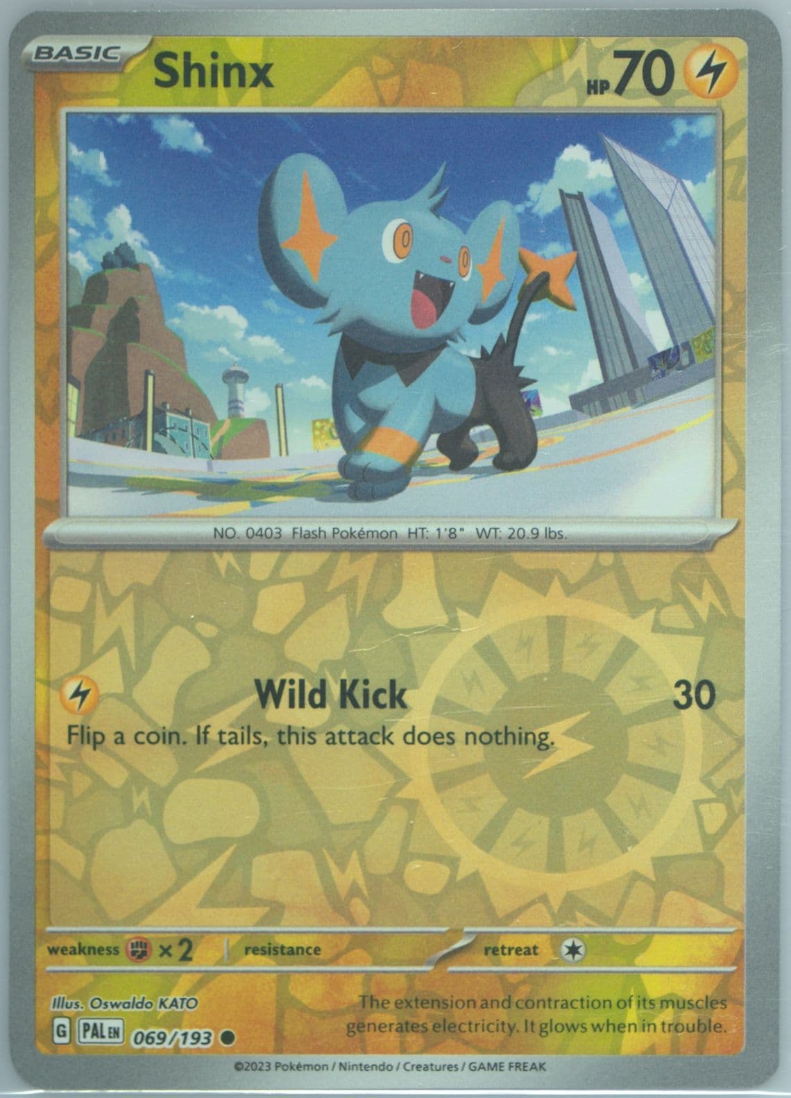 Shinx Reverse Holo (069) 2023 Pokemon Pal EN-Paldea Evolved